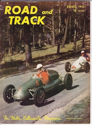 ROAD & TRACK 1952 AUG - Vol.3 #12, XK-120C REACTOR, LeMANS ALLARD J2X